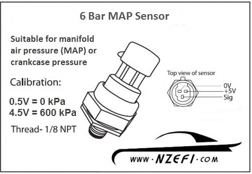 6 Bar MAP Sensor - NZEFI - Performance Tuning and Development
