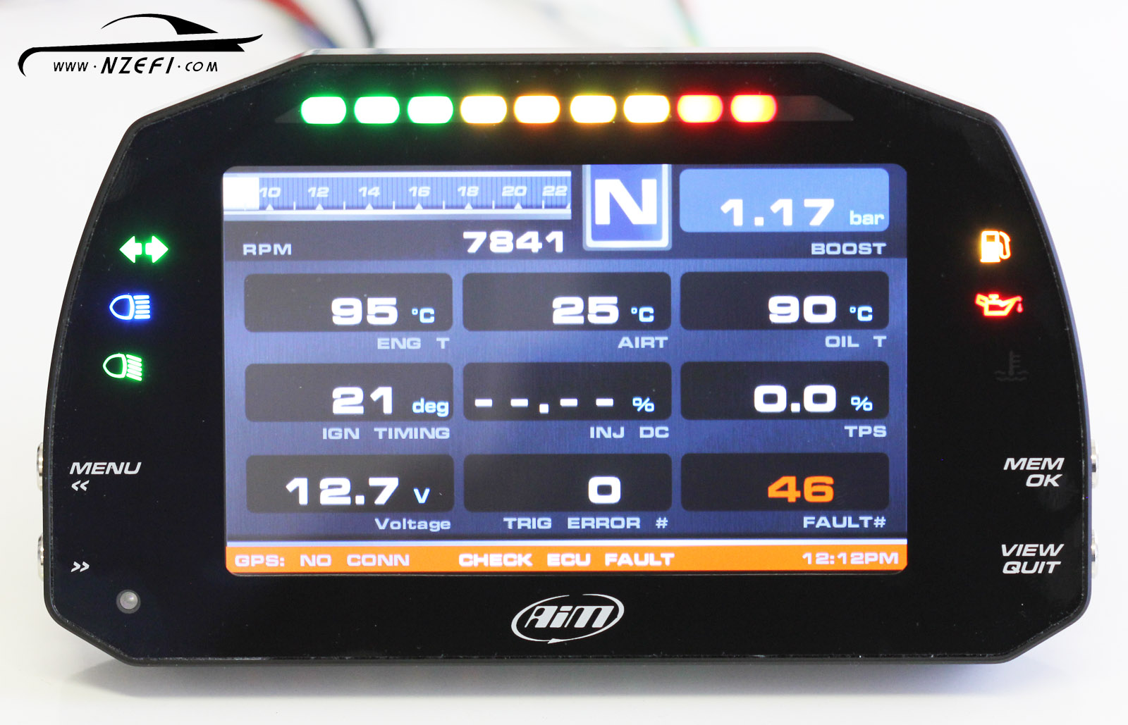 Fuel Rail Pressure Sensor >> AIM MXS Strada Digital Dash Display - Street Icon Version - NZEFI - Performance Tuning and ... Fuel Rail Pressure Sensor >> AIM MXS Strada Digital Dash Display - Street Icon Version - NZEFI - Performance Tuning and ...