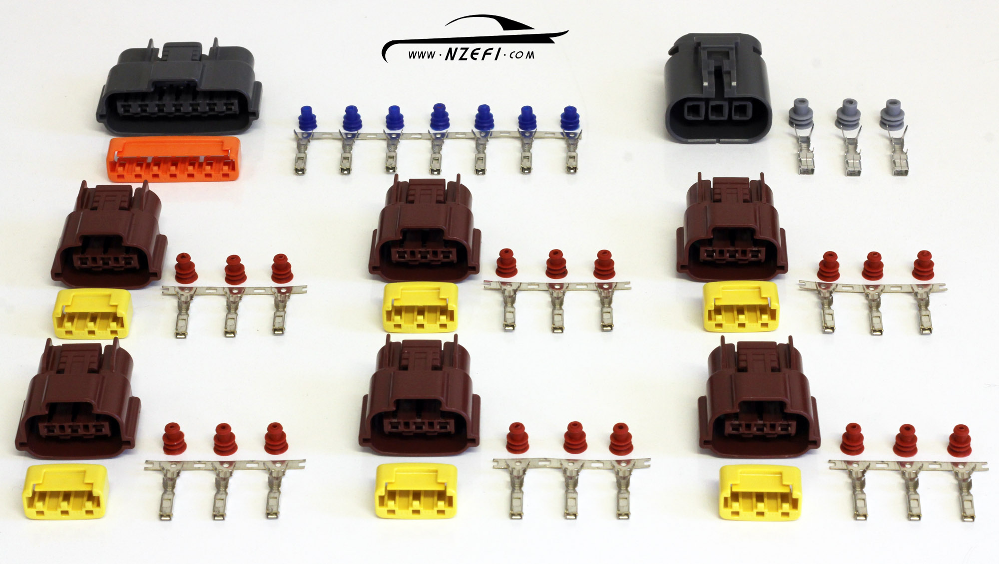 Coil Harness Rebuild Connector Set - Nissan R32 RB20 RB25 RB26