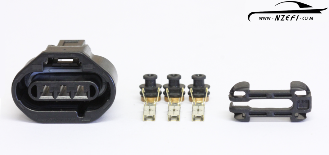 Ford (USA) Throttle Position Sensor (TPS) Connector - Black Housing, RH Bottom Key