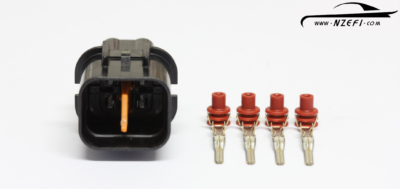 4 pin Mitsubishi EVO 5-9 Narrowband O2 Sensor Connector - Male (Sensor) Side