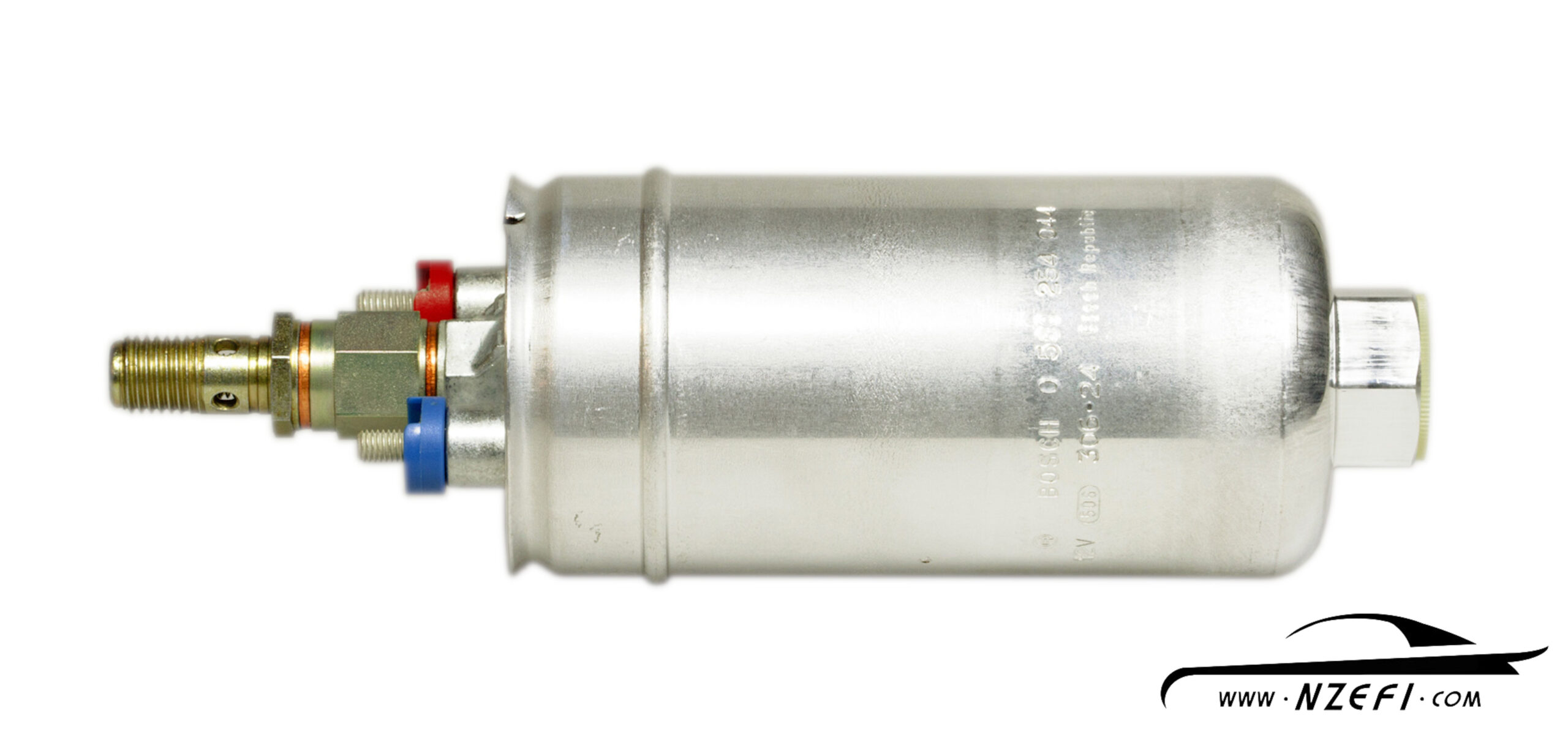 Bosch 0580 254 044 External High Performance Fuel Pump With AN-10 Adapters-BLACK 
