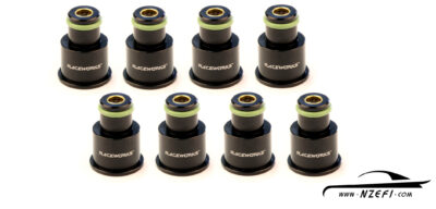 Fuel Injector Top Adapters - To 11mm O-Ring - Short - Set of 8 with filters
